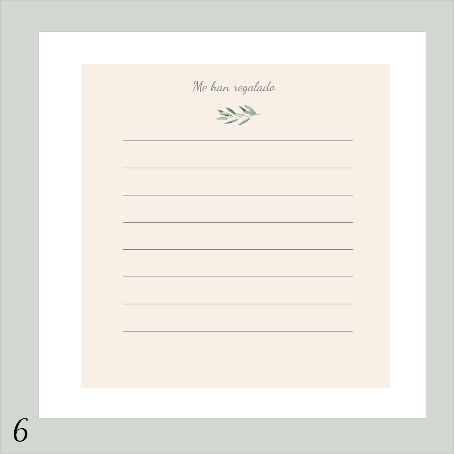 Álbum de firmas / fotos colección inicial floral