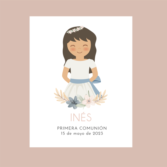 Lámina comunión "Niña"