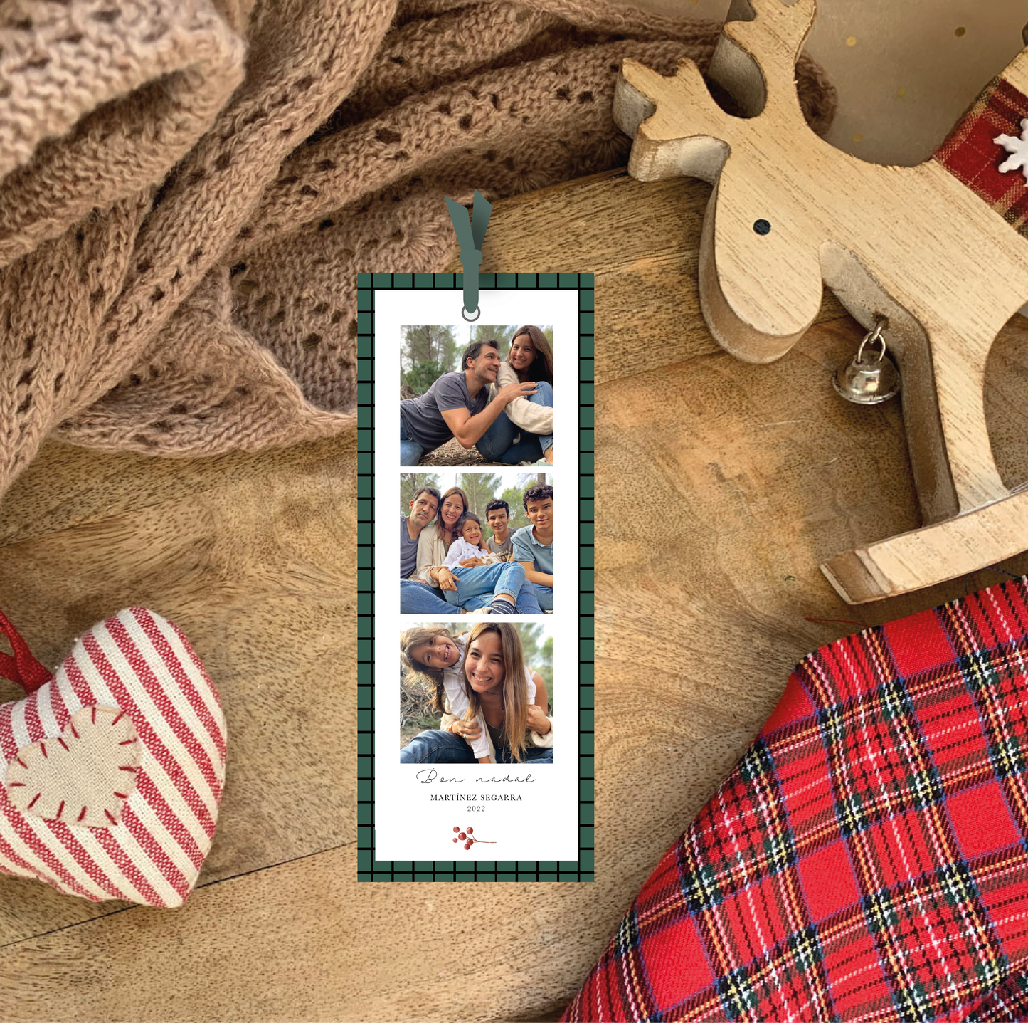 pack felicitación navidad punto del ibro( pack de 8 )