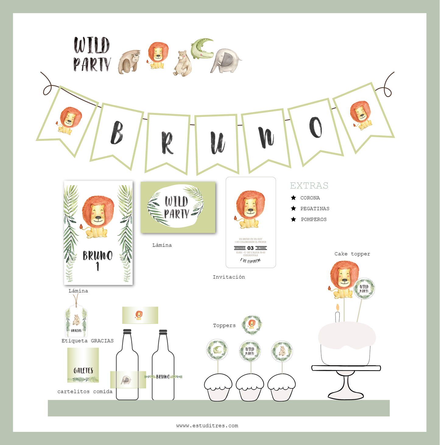 Pack cumpleaños Wild