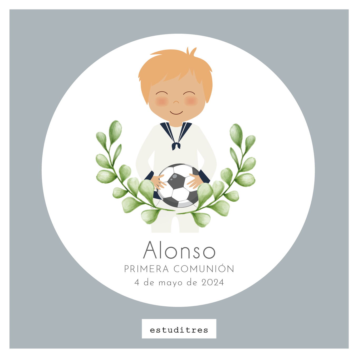 Recordatorio comunión imán "Niño"