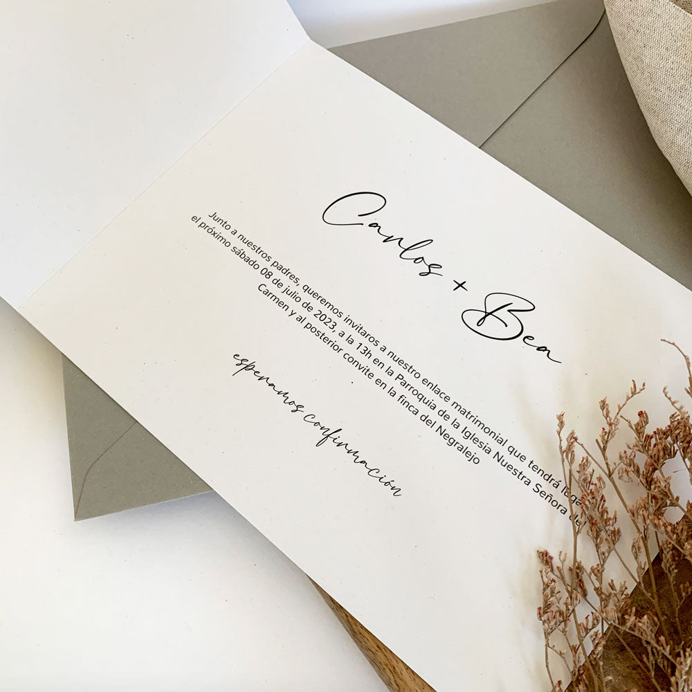 invitación boda colección Munich