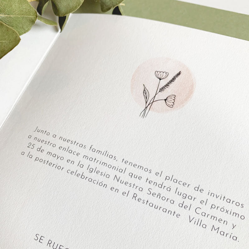 Invitación boda colección Tokyo