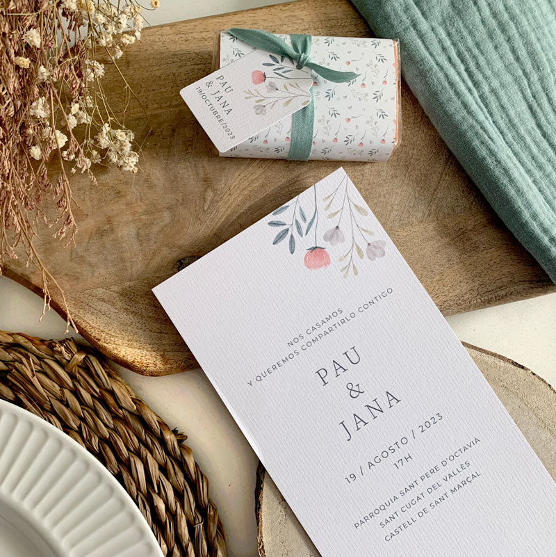 Invitación boda colección Berna