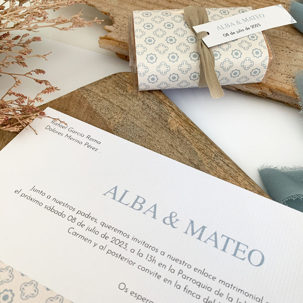 Invitación boda colección Mykonos