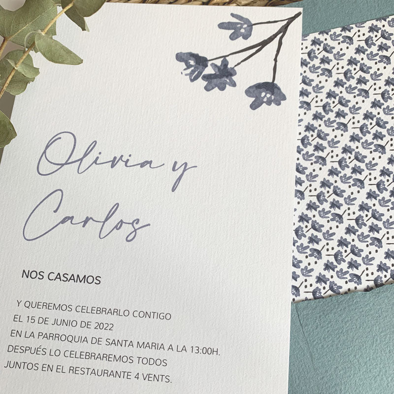 Invitación boda colección Provenza