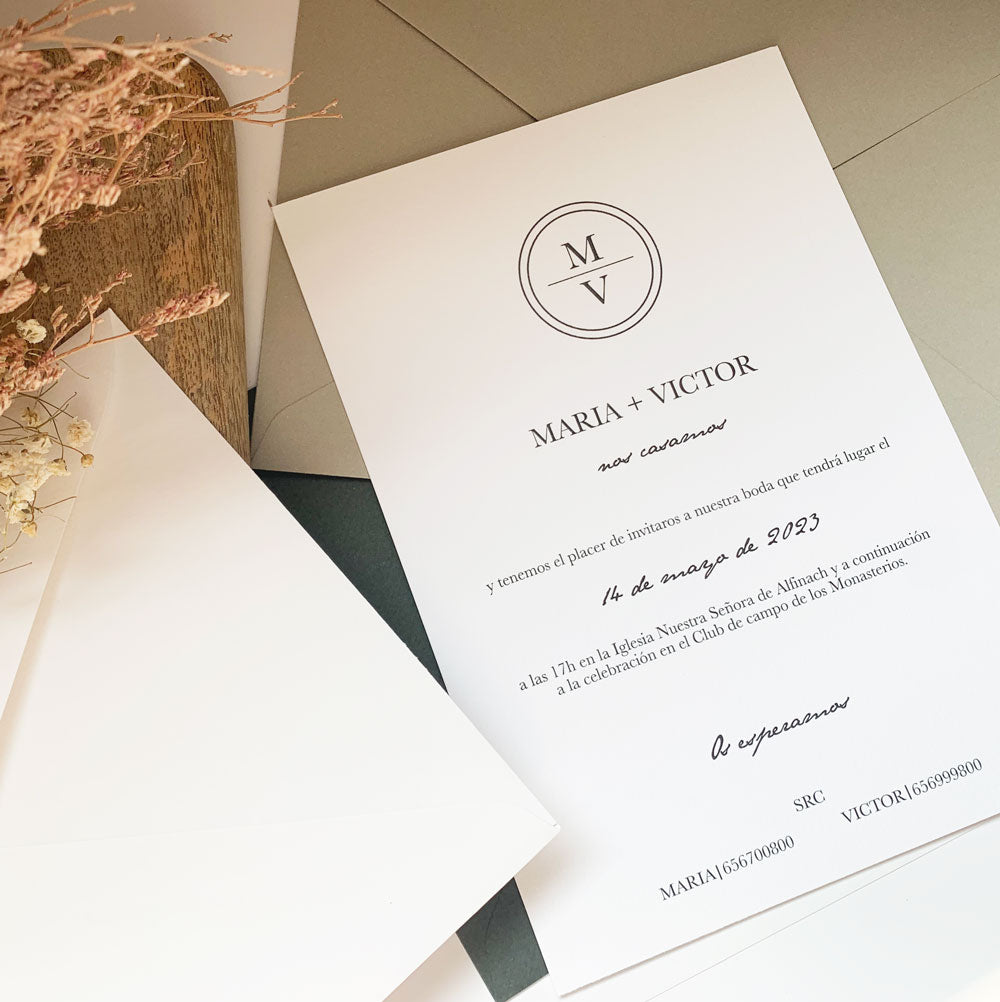 Invitación boda colección Irlanda