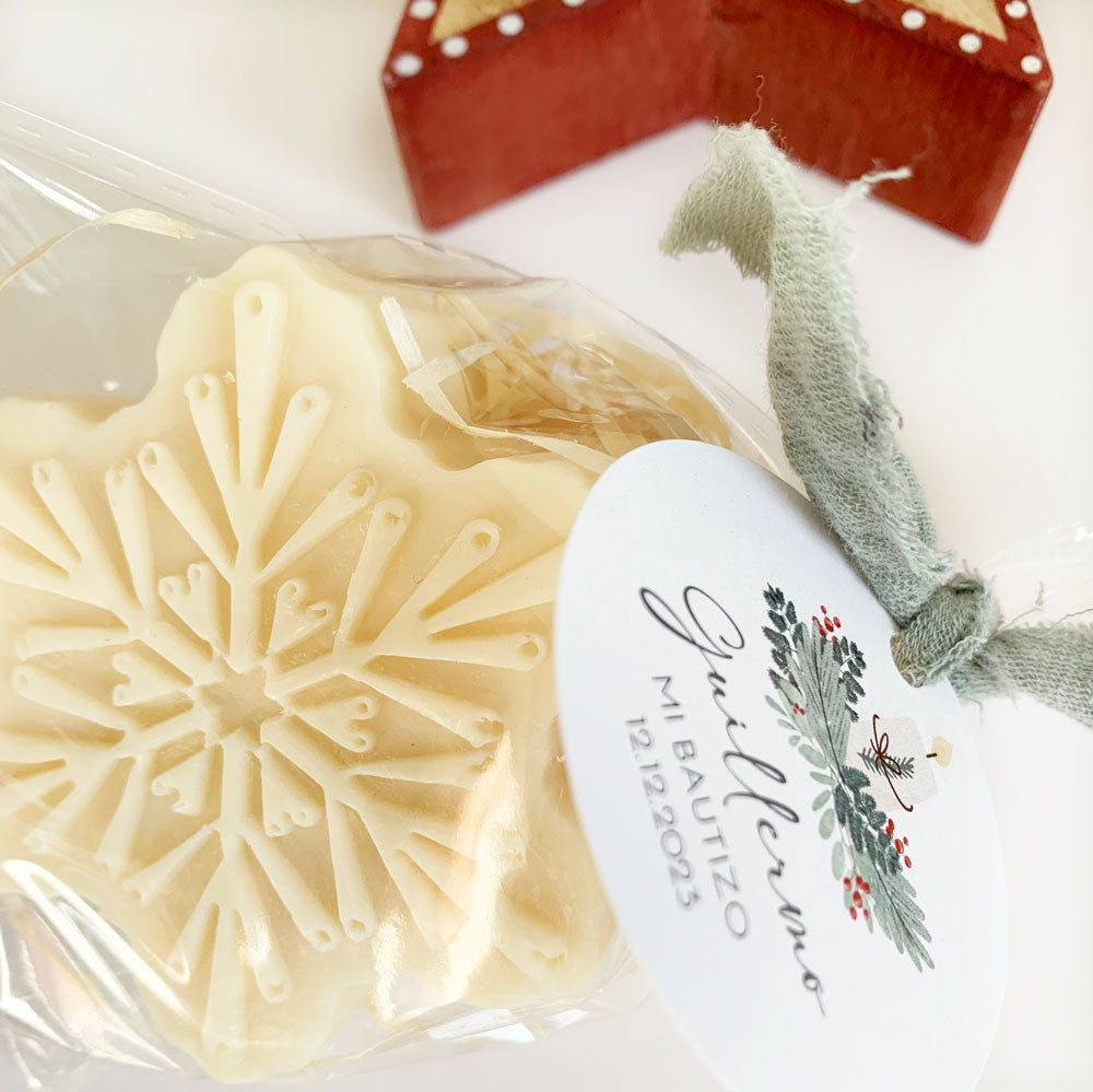 detalle bautizo Jabones navideños