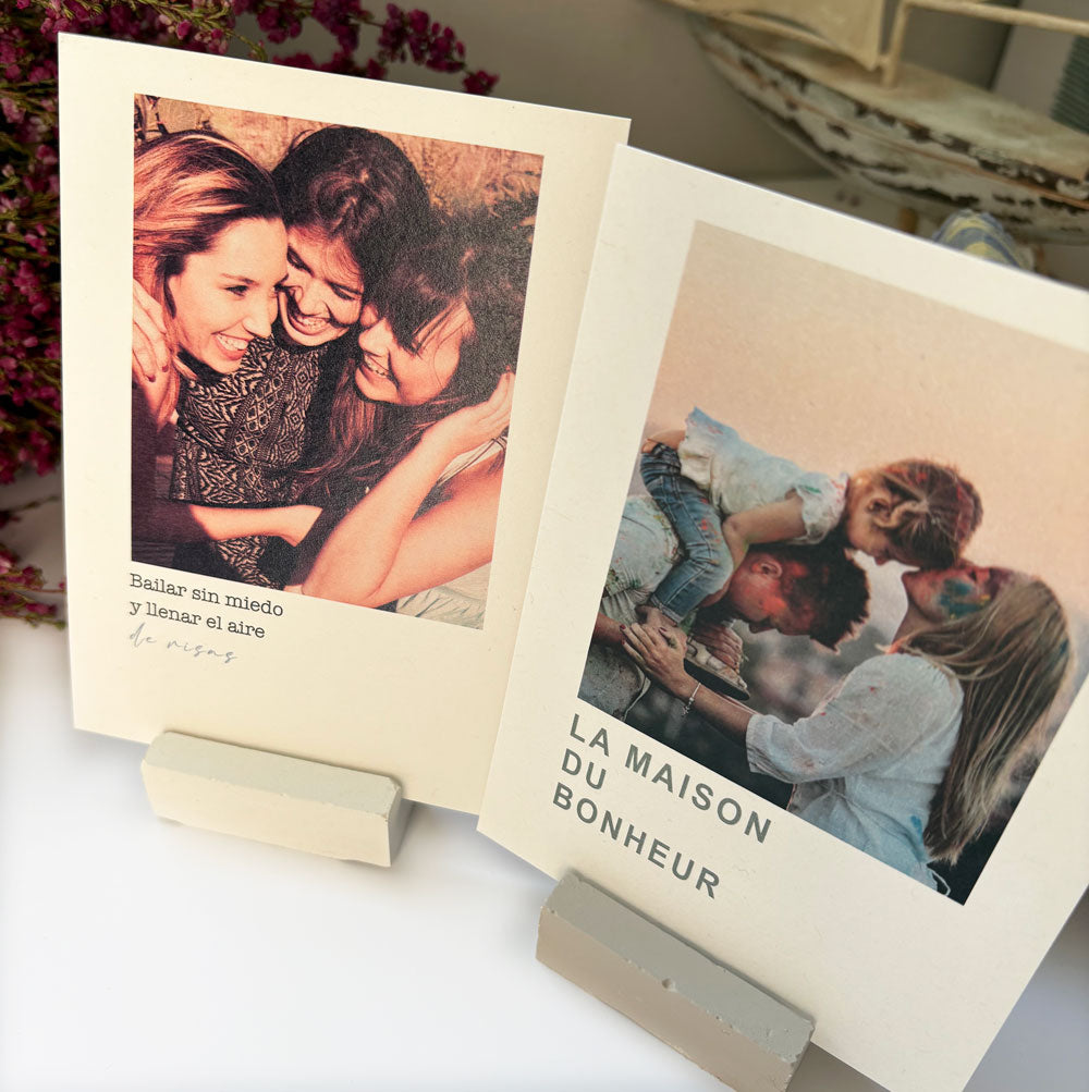 mini lámina foto/mensaje