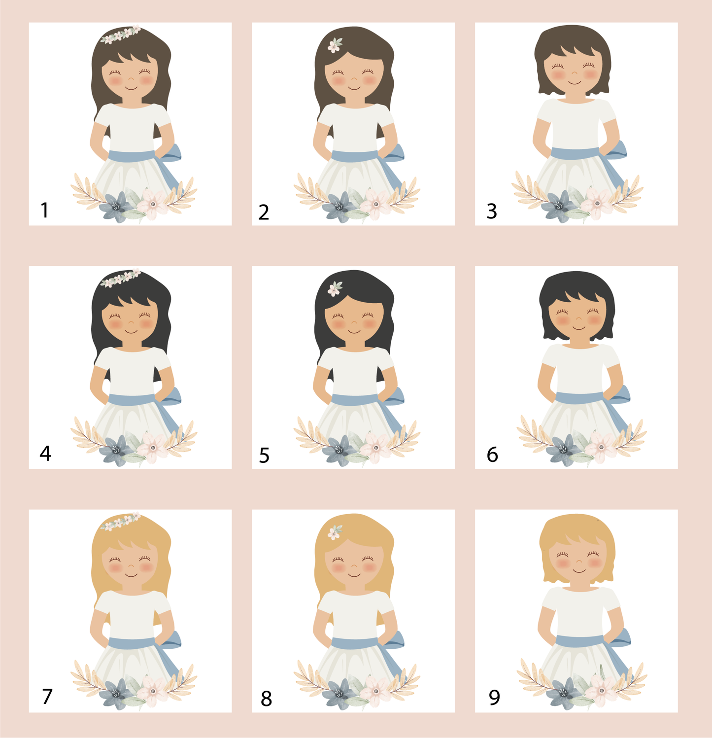 Invitación comunión "Niña"