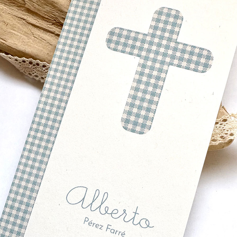 Llaveros de madera colección cruz estampada