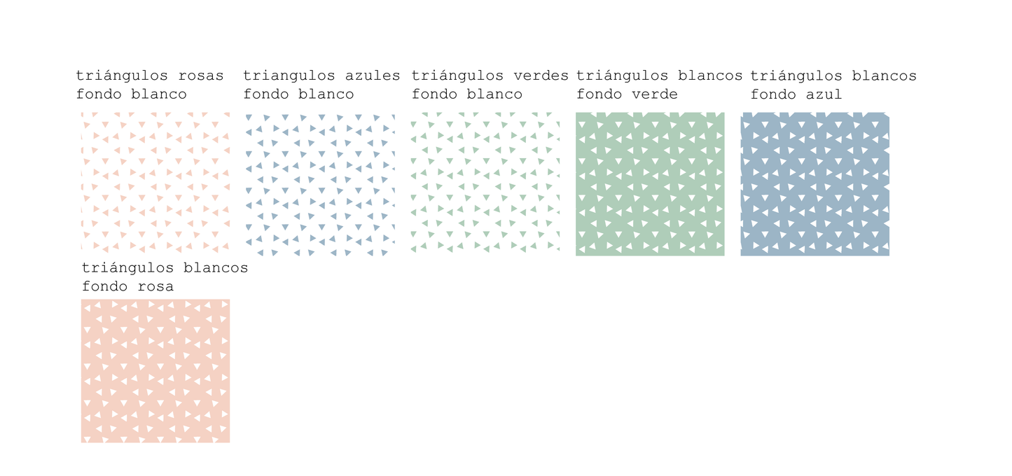 Recordatorio bautizo imán "estampados geométricos"