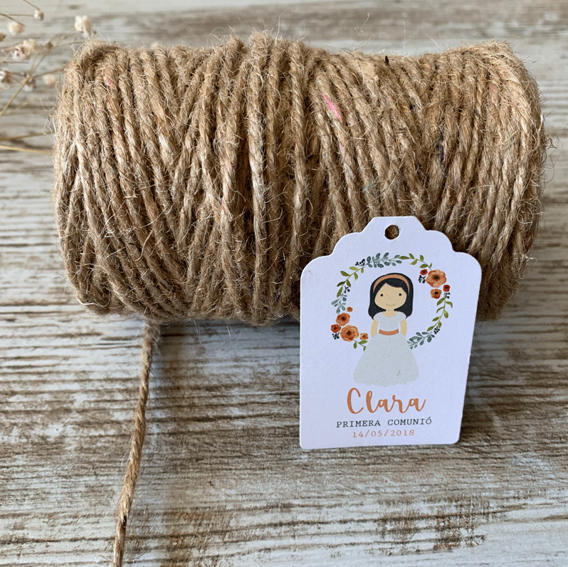 Lápiz personalizado comunión "niña floral"