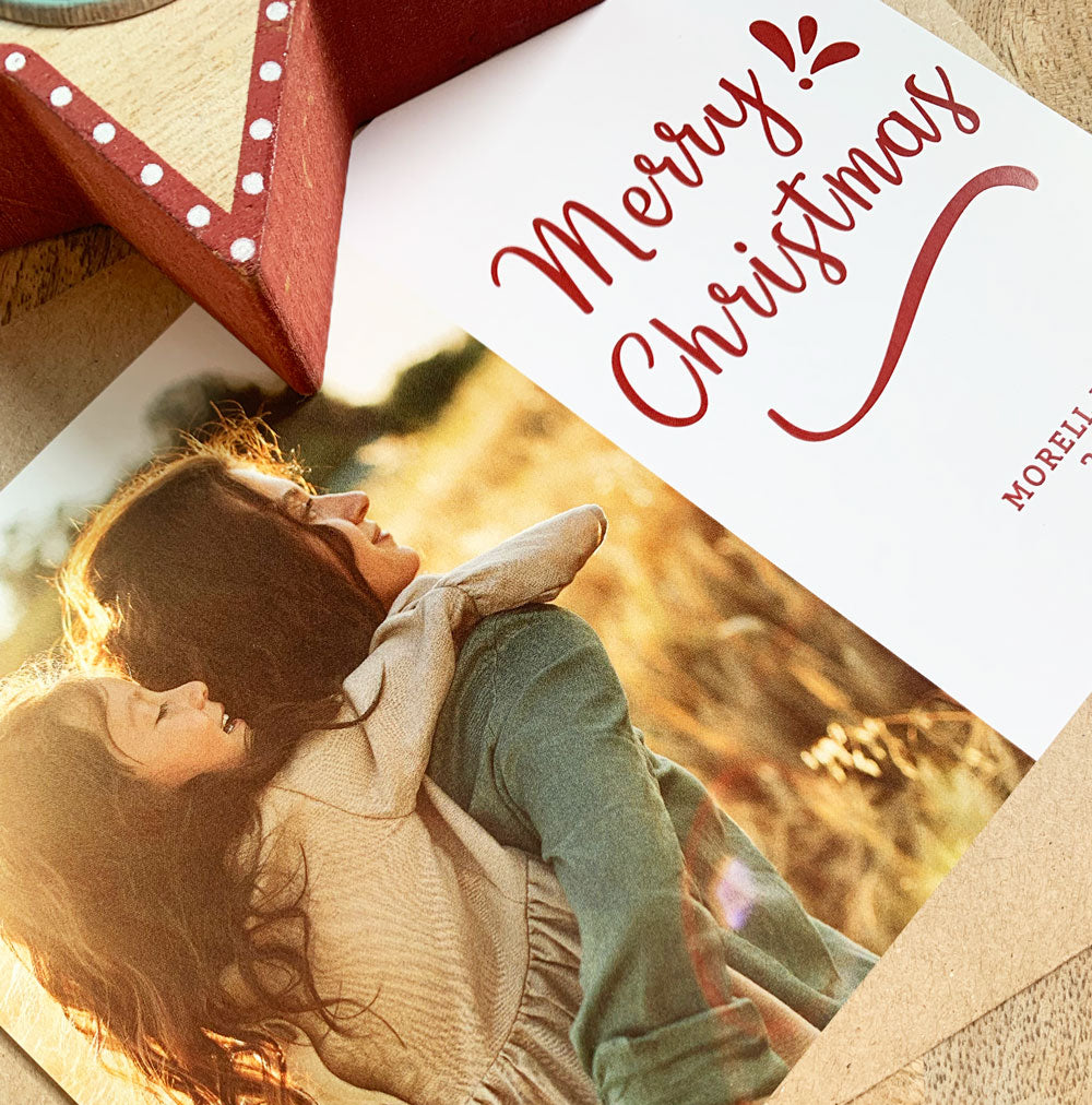 pack felicitación de navidad con foto