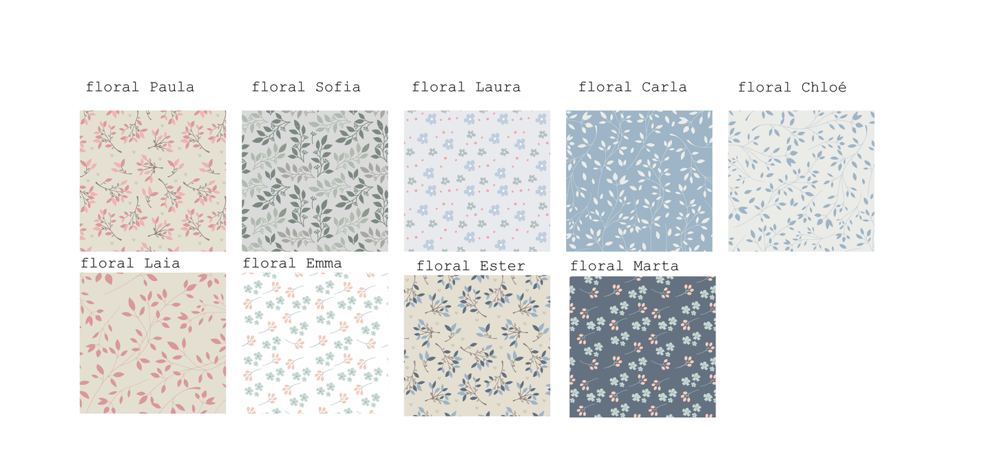Recordatorio comunión imán "Floral"