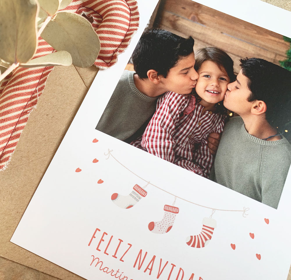pack felicitación de navidad con foto