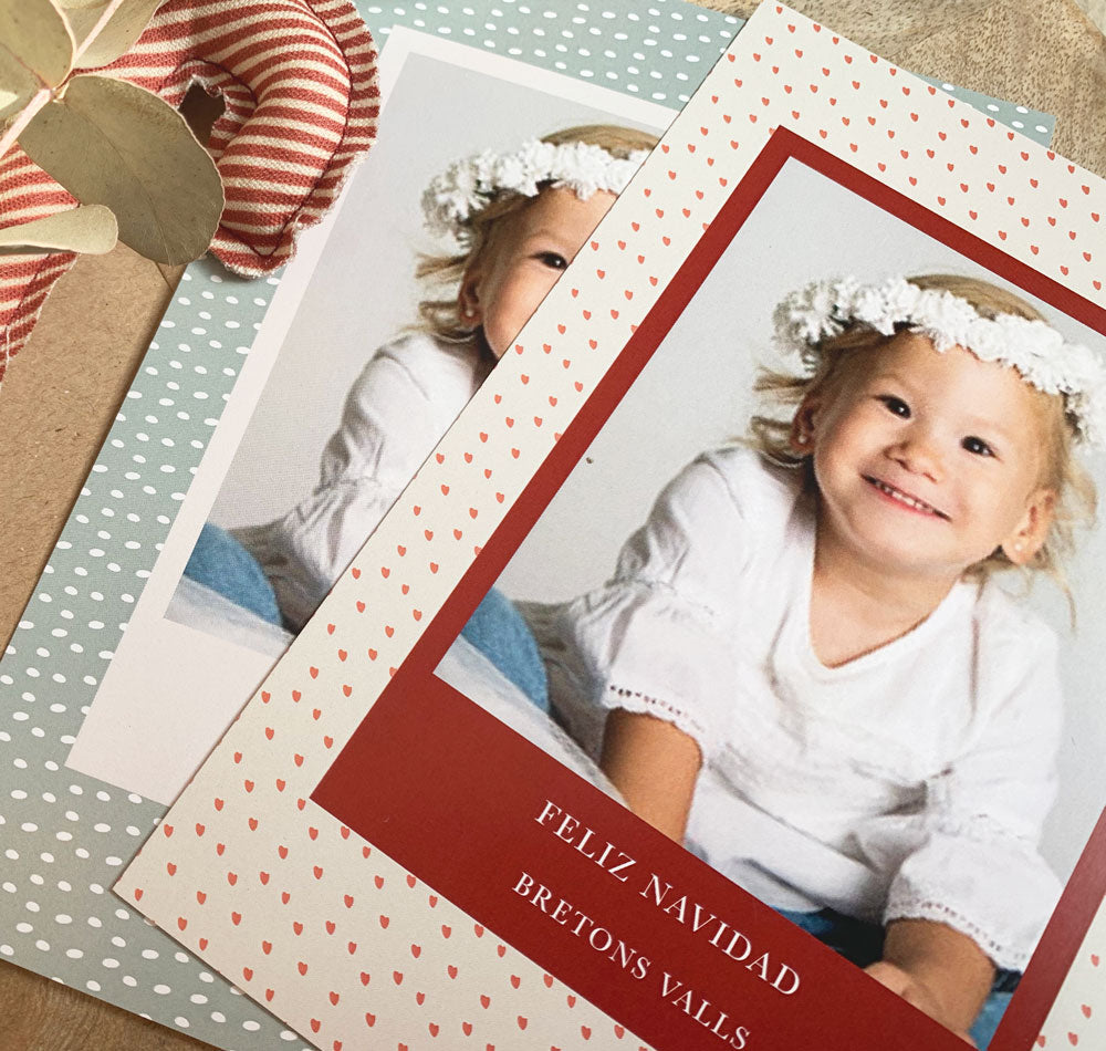 pack felicitación de navidad con foto