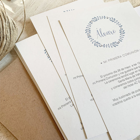 Invitación Comunión Laurel