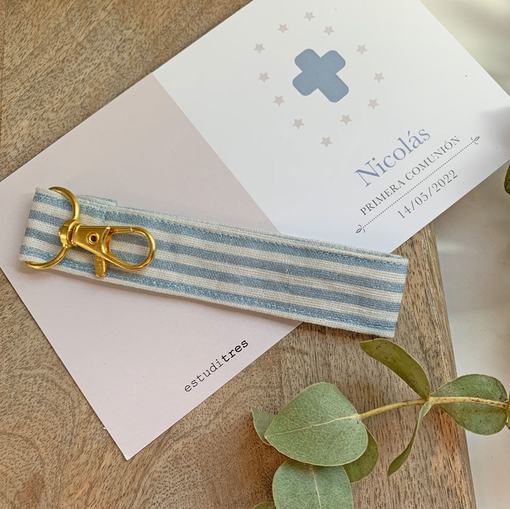 Detalle comunión llavero cinta colección cruz/cáliz