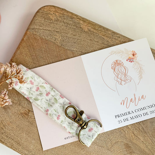 Llavero cinta colección comunión niña pampa