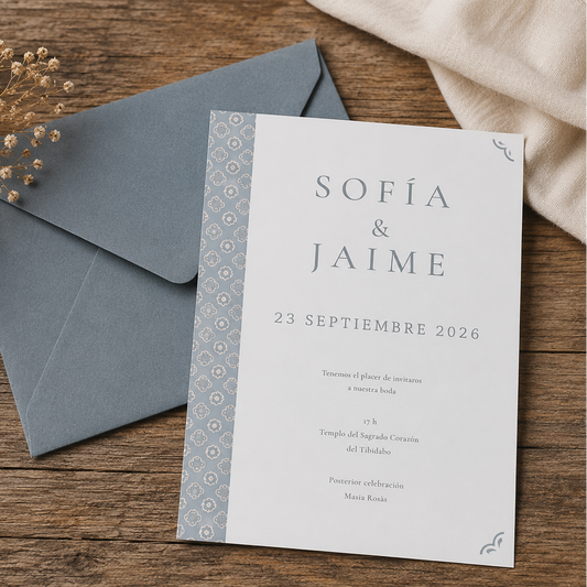 Invitación boda colección Mykonos