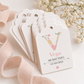 Etiquetas, pack de 10 I inicial floral