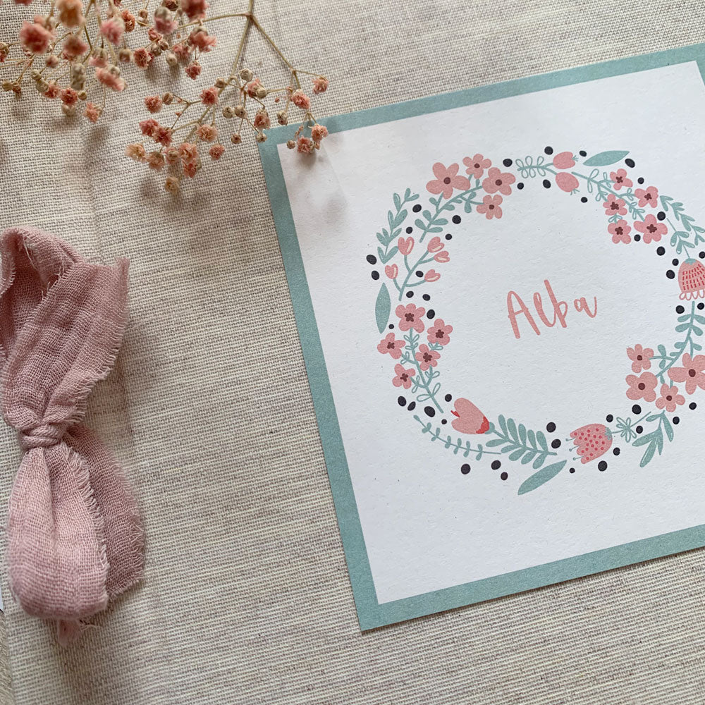 Álbum de firmas / fotos colección rosco floral