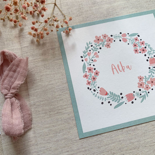 Álbum de firmas / fotos colección rosco floral