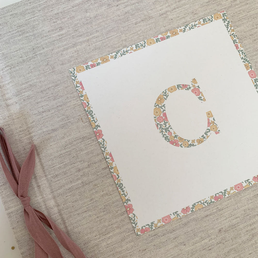 Álbum de firmas / fotos colección inicial floral