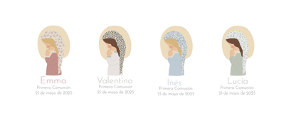Recordatorio bolsita de lavanda colección virgencitas