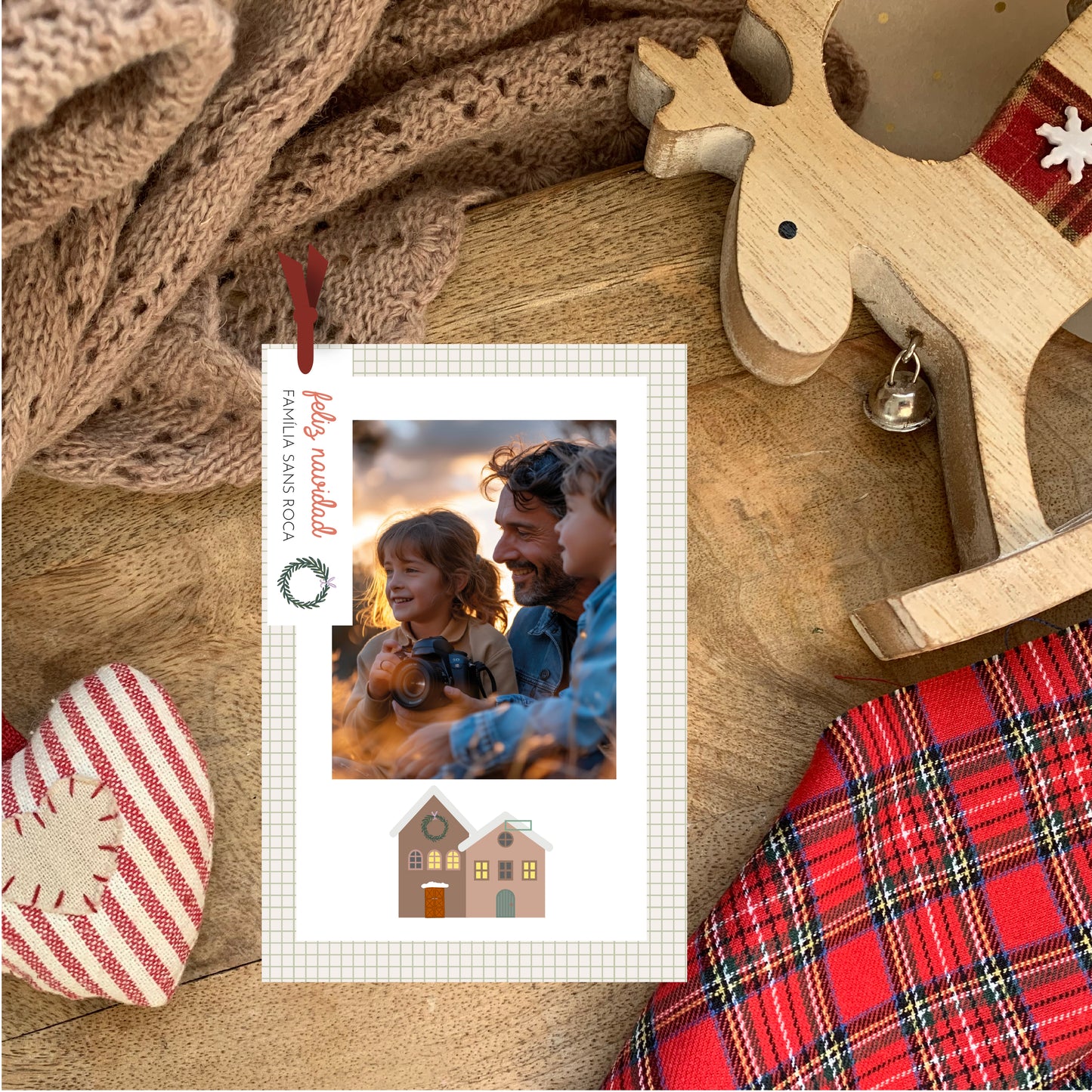 pack felicitación de navidad doble