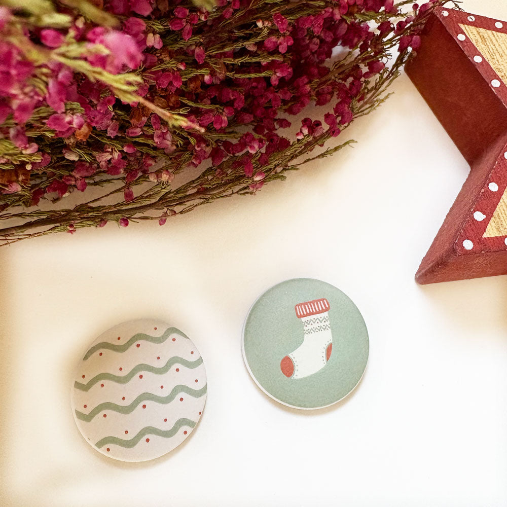 Detalle mini imanes colección navidad