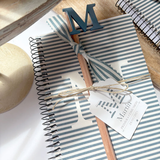 PACK 4 UNIDADES LIBRETA + LÁPIZ COLECCIÓN INICIAL ESTAMPADOS GEOMÉTRICOS