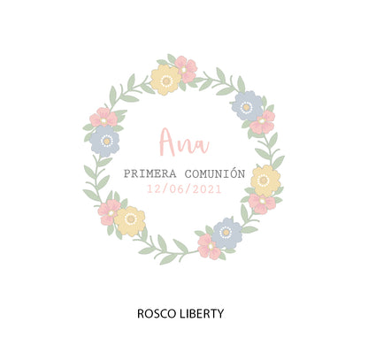 Coleteros colección Primera Comunión rosco floral