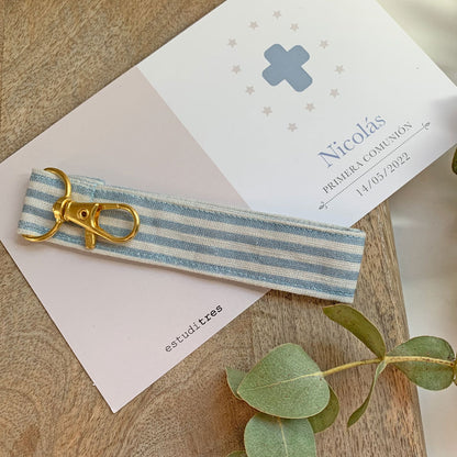 Detalle comunión llavero cinta colección cruz/cáliz